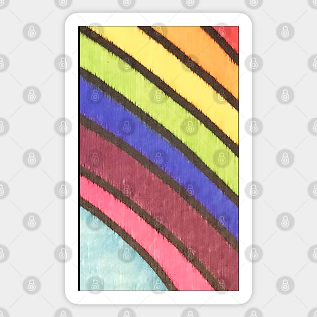 Rainbow Bit #6 Sticker by ErinBrieArt